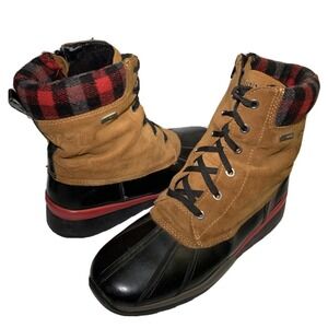Cougar Duck Boots Women's 8M Totem Oak Leather Rubber Waterproof Winter Canada